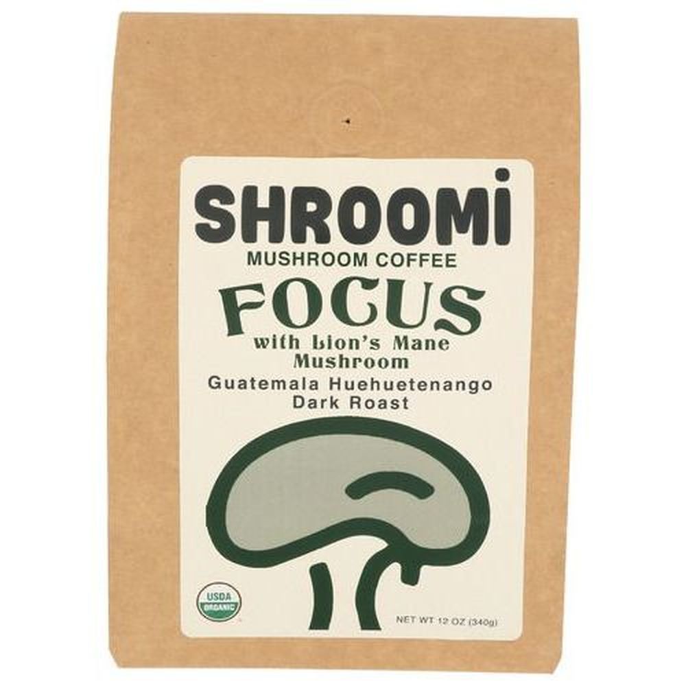 Shroomi Health Dark Roast Guatemala Mushroom Coffee, 12 Ounce -- 6 Per Case