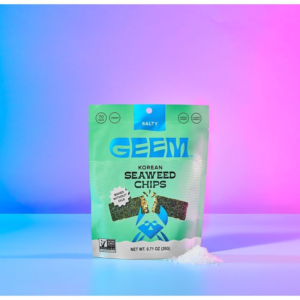Geem Korean Salty Seaweed Chips, 0.71 Ounce -- 12 Per Case