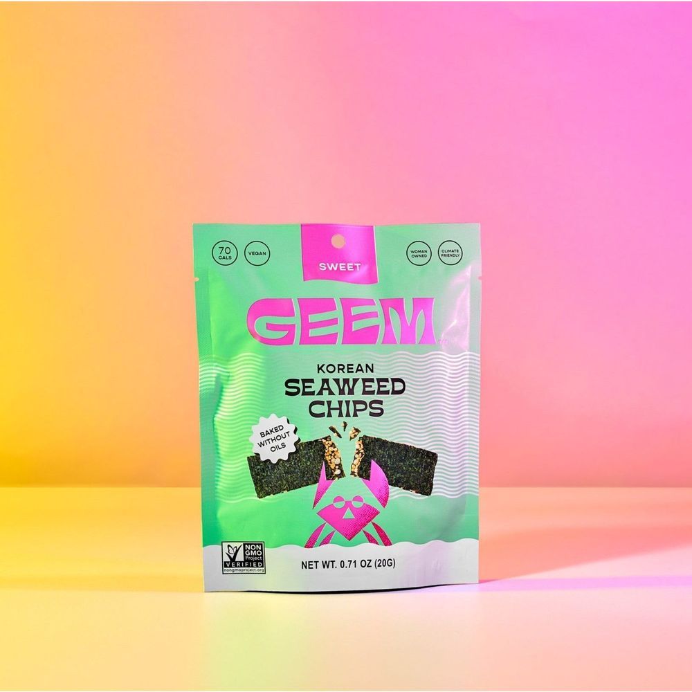 Geem Korean Sweet Seaweed Chips, 0.71 Ounce -- 12 Per Case