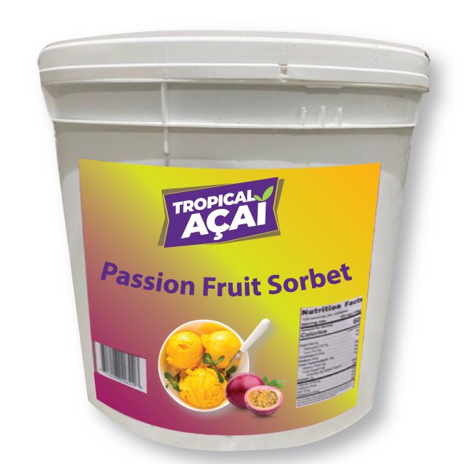 Tropical Acai Passion Fruit Sorbet, 3 Gallon