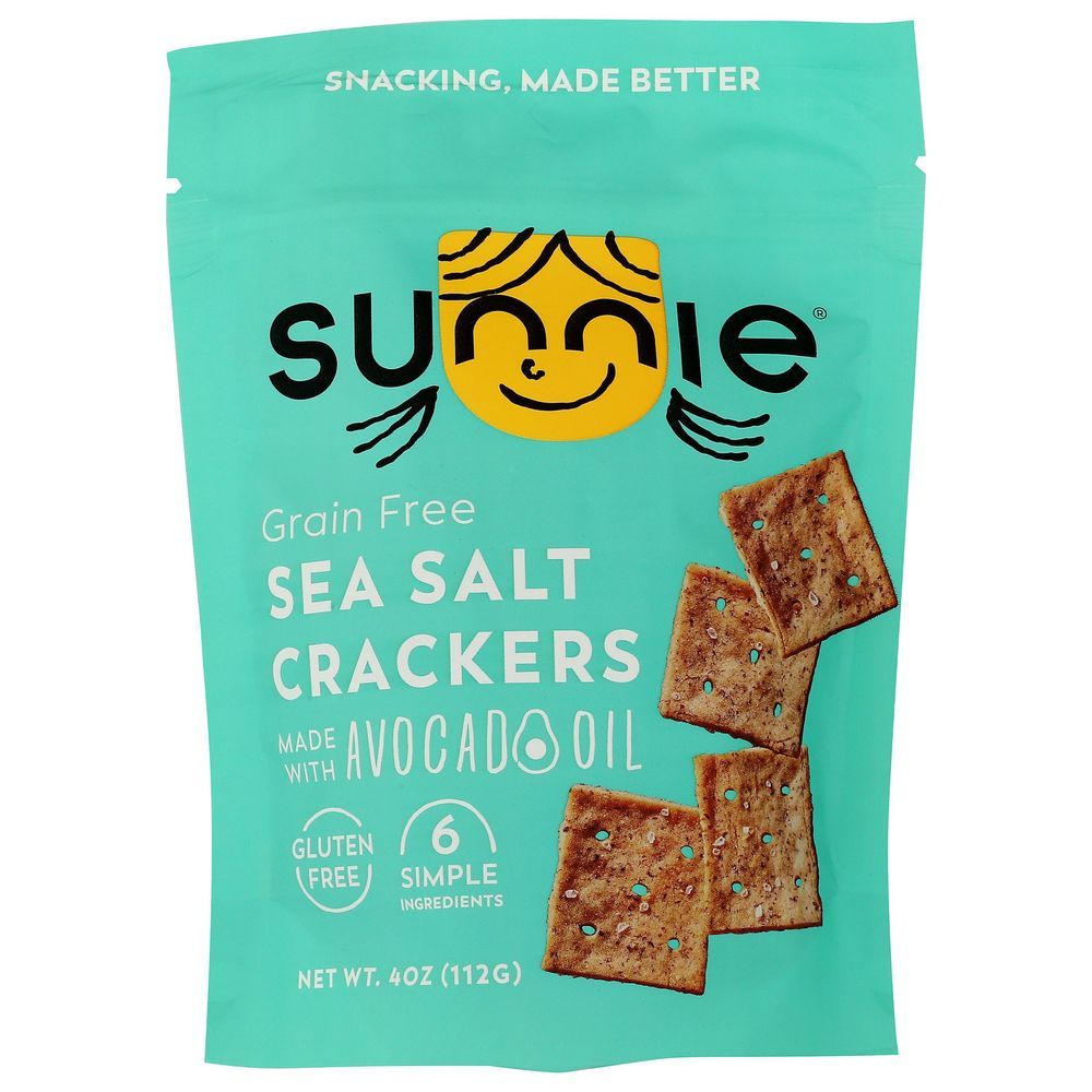 Sunnie Grain Free Sea Salt Cracker, 4 Ounce -- 12 Per Case