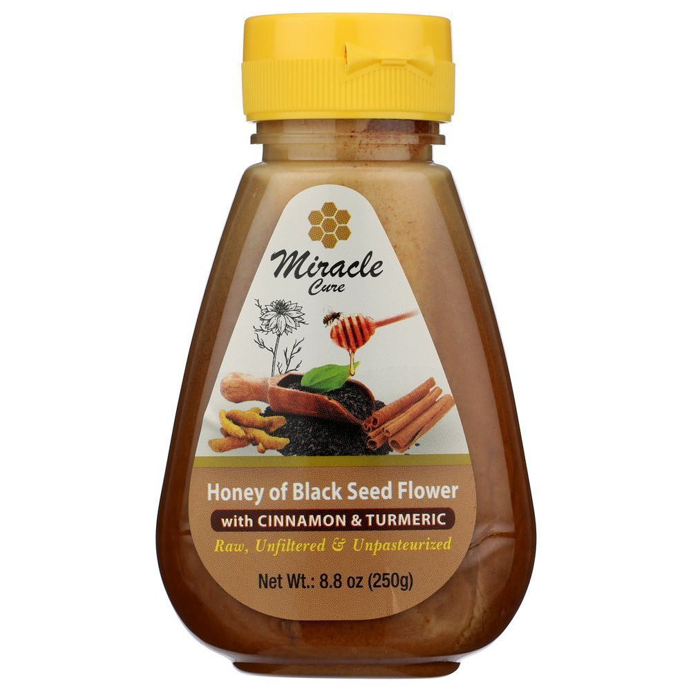 Miracle Cure Black Seed Honey With Cinnamon And Turmeric, 8.8 Ounce -- 6 Per Case
