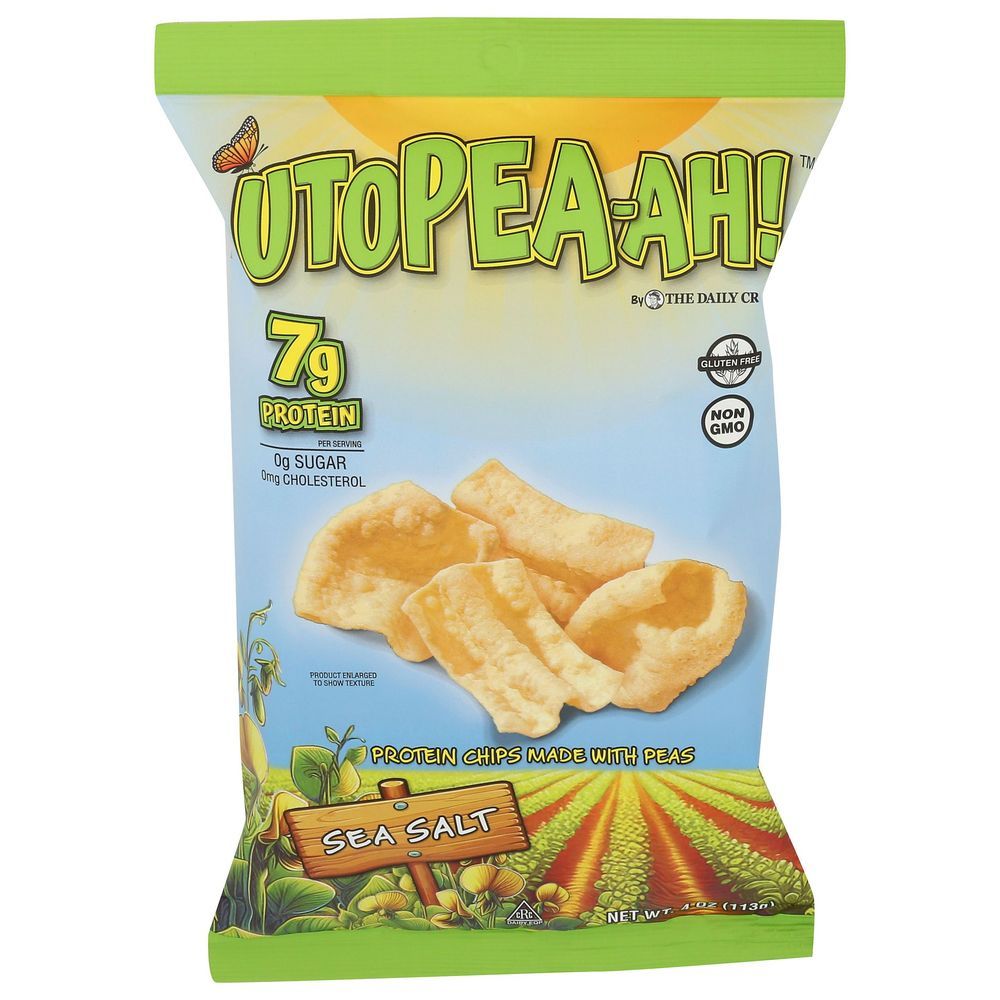 The Daily Crave Utopea Ah Sea Salt Protein Chips, 4 Ounce -- 8 Per Case