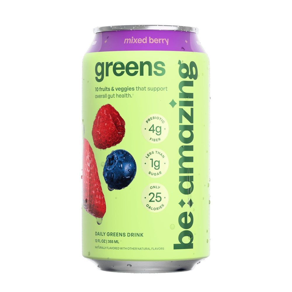 Be Amazing Mixed Berry Daily Greens Drink, 12 Fluid Ounce -- 8 Per Case