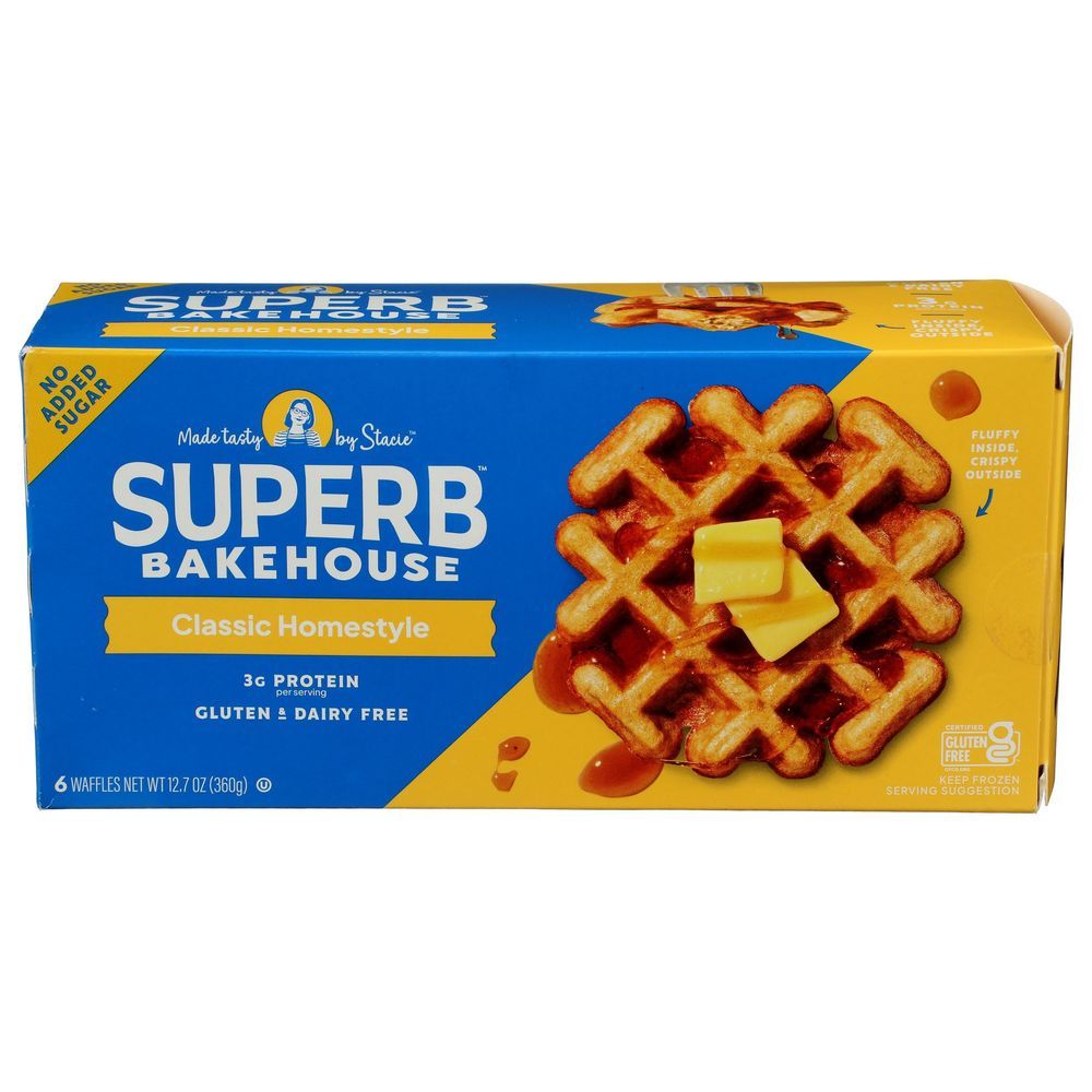 Superb Bakehouse Classic Homestyle Waffles, 12.7 Ounce -- 8 Per Case