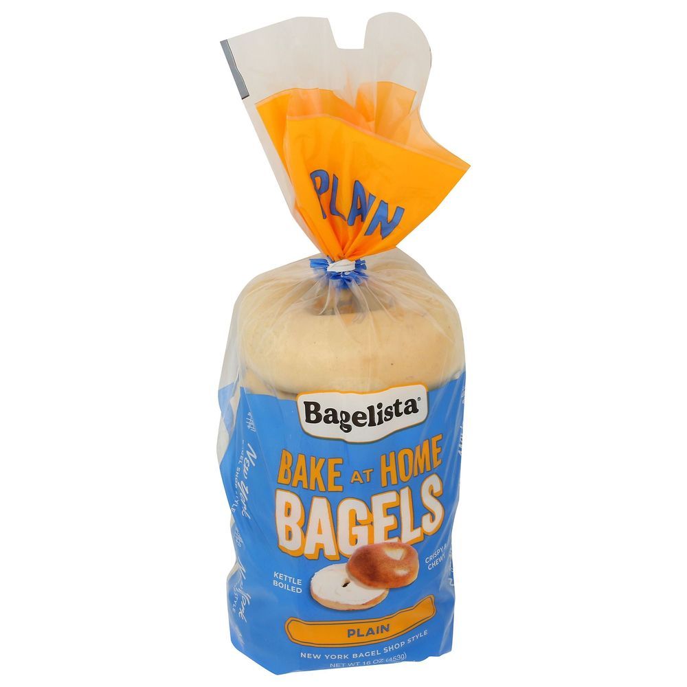 Bagelista Plain Bake At Home Bagels, 16 Ounce -- 15 Per Case
