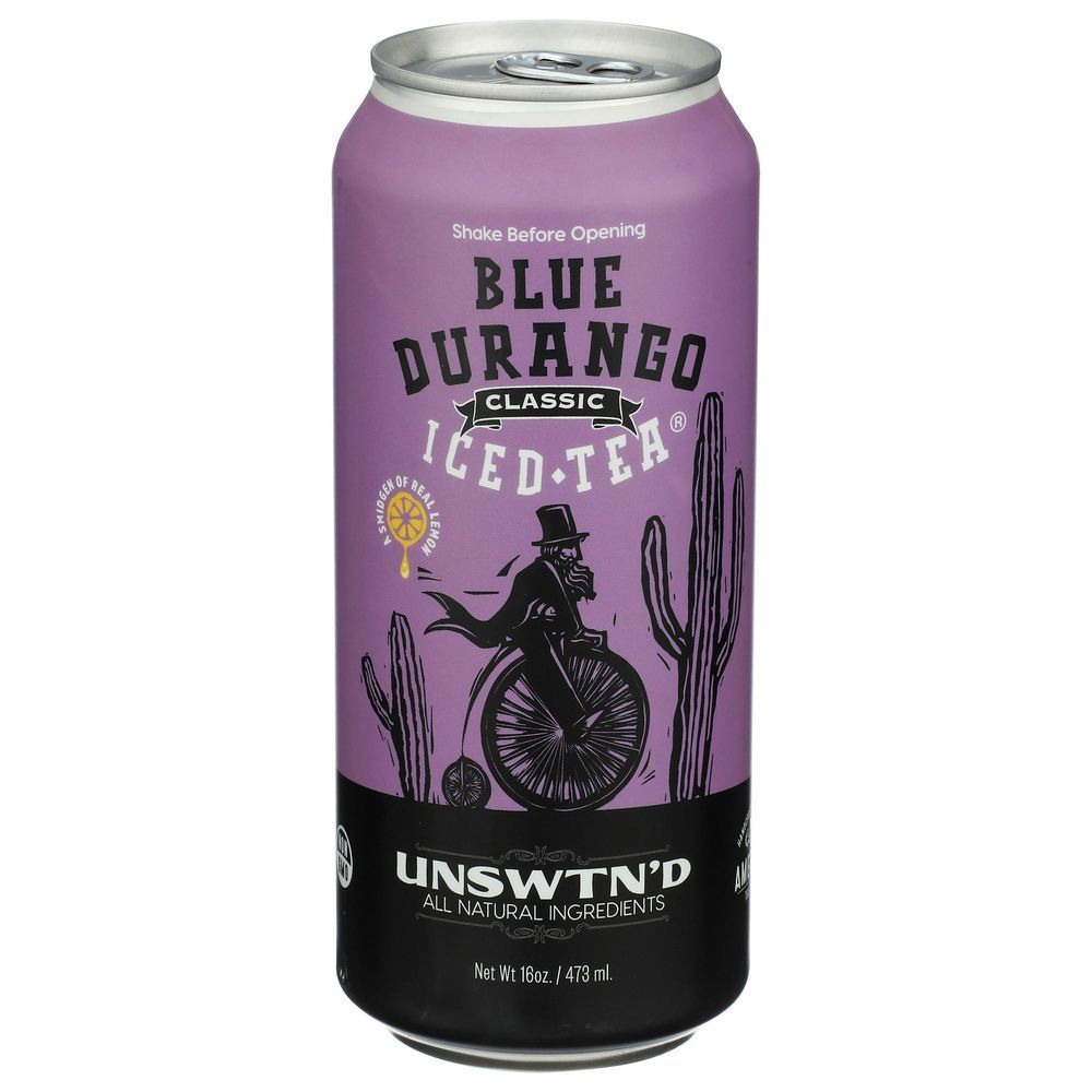 Blue Durango Iced Tea Unsweetened Classic Iced Tea, 16 Fluid Ounce -- 12 Per Case