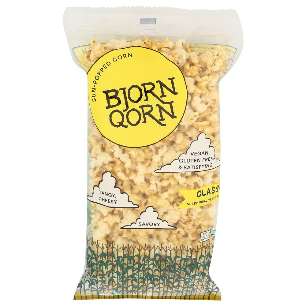 Bjornqorn Classic Sun Popped Popcorn, 3 Ounce -- 12 Per Case