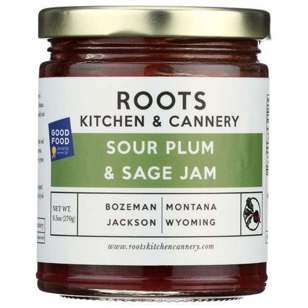 Roots Kitchen And Cannery Sour Plum And Sage Jam, 9 Ounce -- 6 Per Case