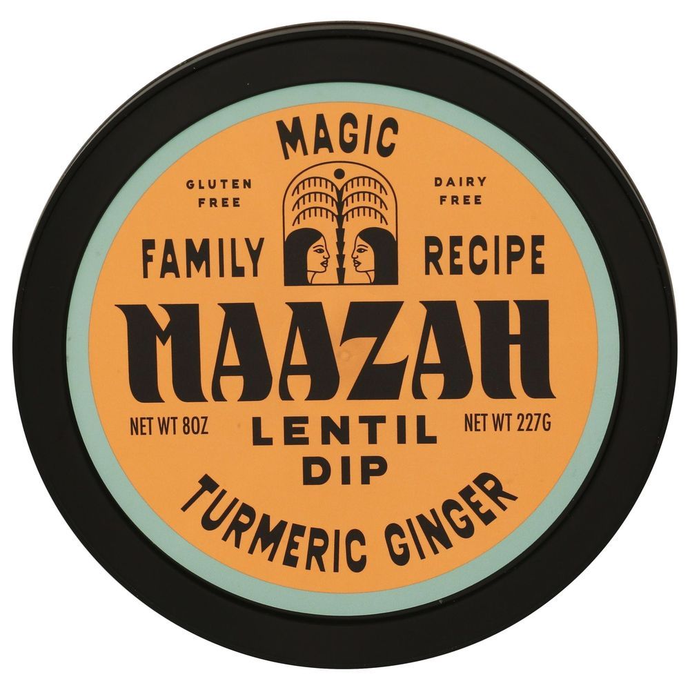 Maazah Turmeric Ginger Lentil Dip, 8 Ounce -- 6 Per Case