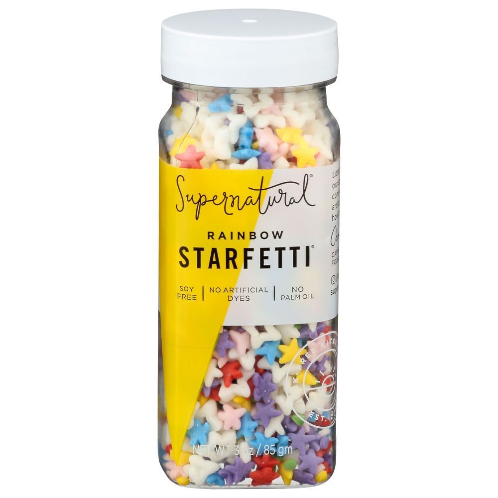 Supernatural Starfetti Rainbow Sprinkles, 3 Ounce -- 6 Per Case