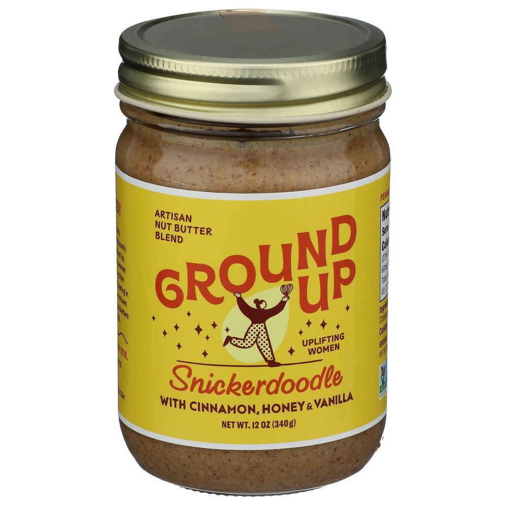 Ground Up Cinnamon Snickerdoodle Almond And Cashew Butter, 12 Ounce -- 6 Per Case