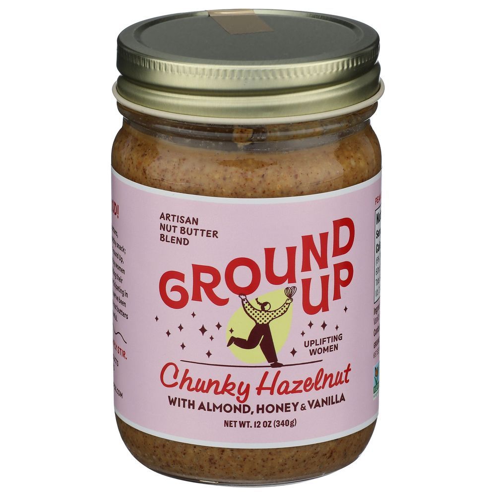 Ground Up Oregon Hazelnut Almond And Hazelnut Butter, 12 Ounce -- 6 Per Case