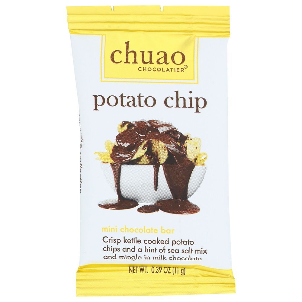 Chuao Chocolatier Potato Chip Mni Chocolate Bar, 0.39 Ounce -- 24 Per Case