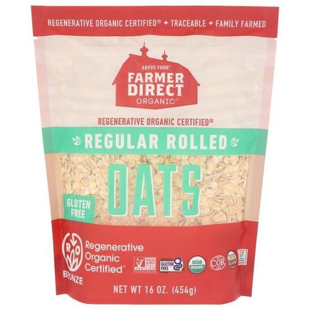 Farmer Direct Organic Regular Rolled Oats, 16 Ounce -- 6 Per Case