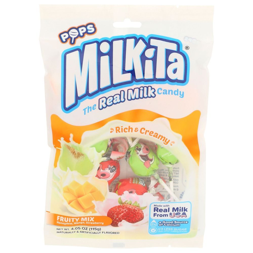 Milkita Fruity Mix Lollipops, 4.05 Ounce -- 12 Per Case
