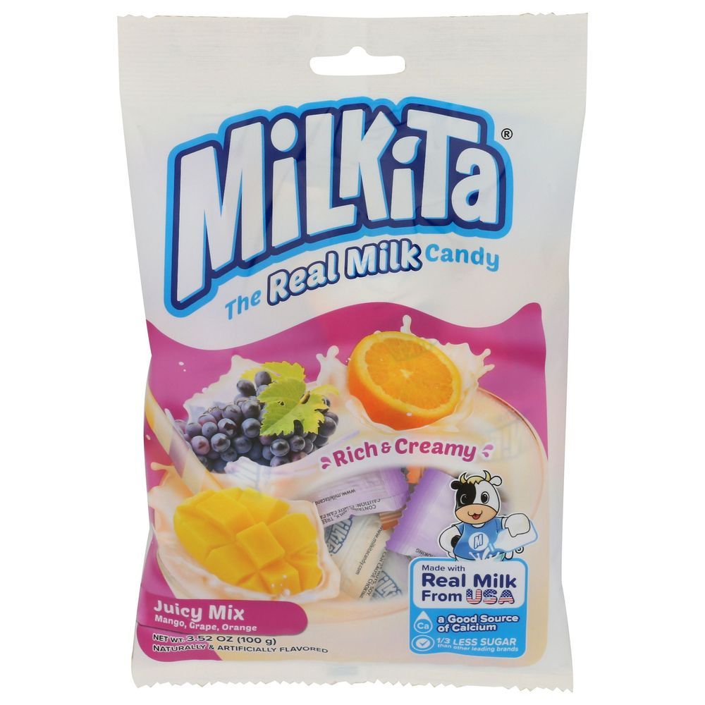 Milkita Juicy Mix Real Milk Candy, 3.52 Ounce -- 12 Per Case
