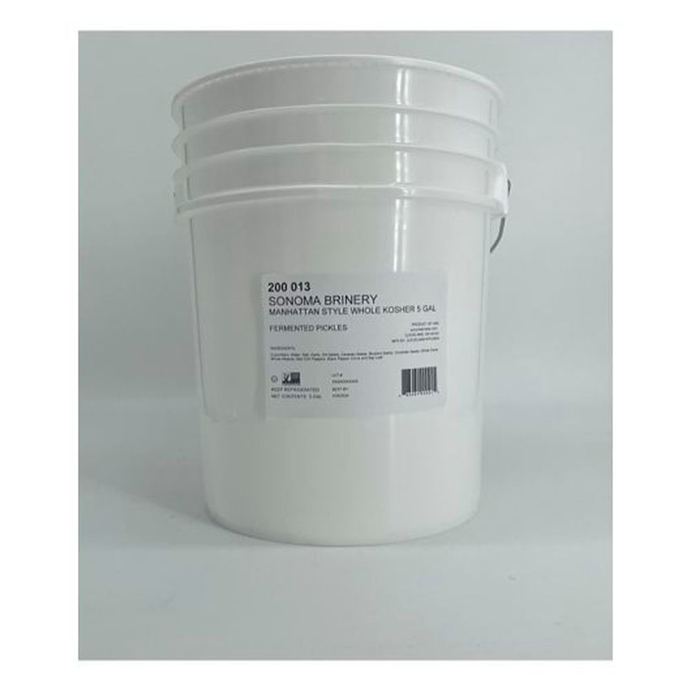 Sonoma Brinery Manhattan Style Kosher Whole Pickles - Bulk, 5 Gallon