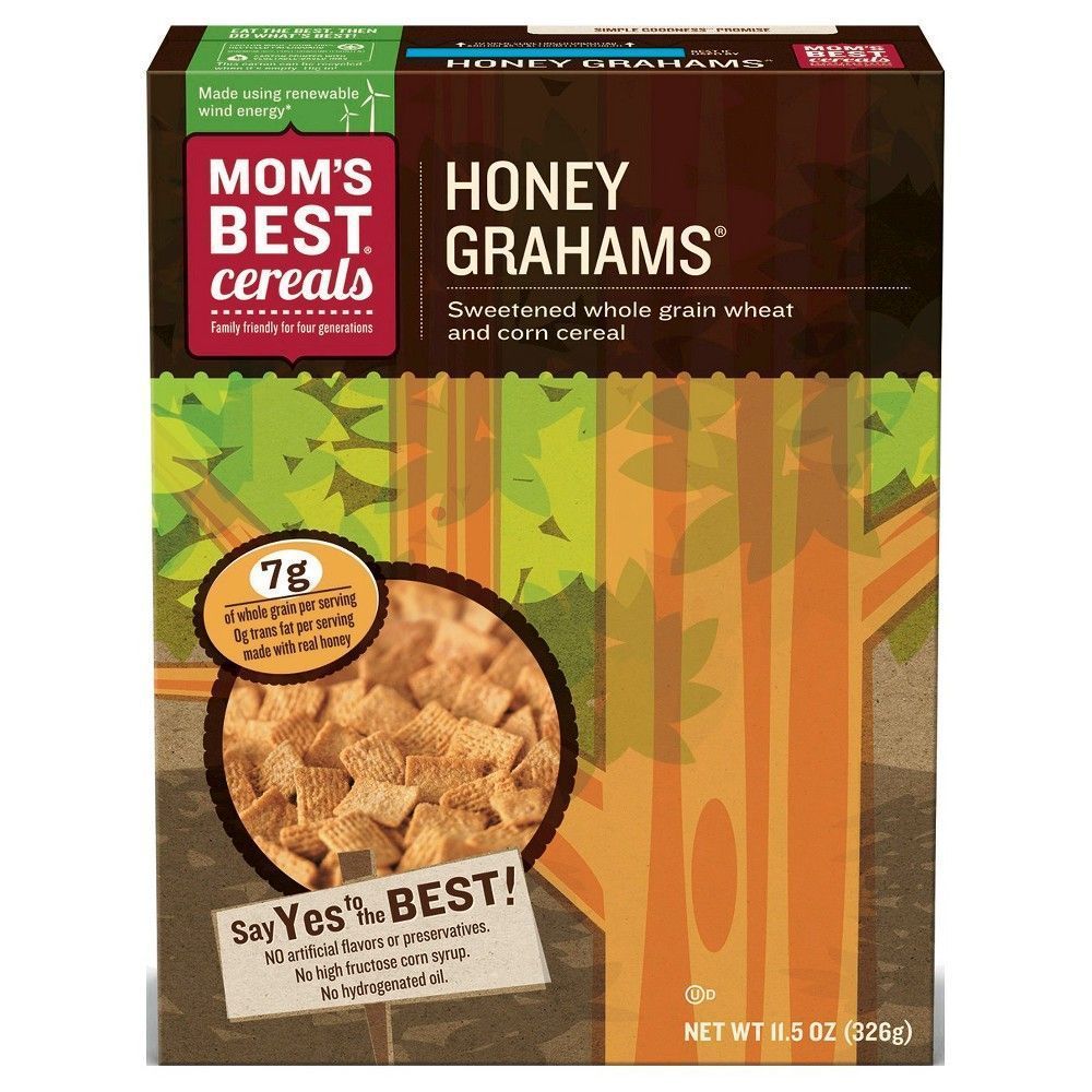 Mom's Best Honey Grahams Cereal, 11.5 Ounce -- 8 Per Case