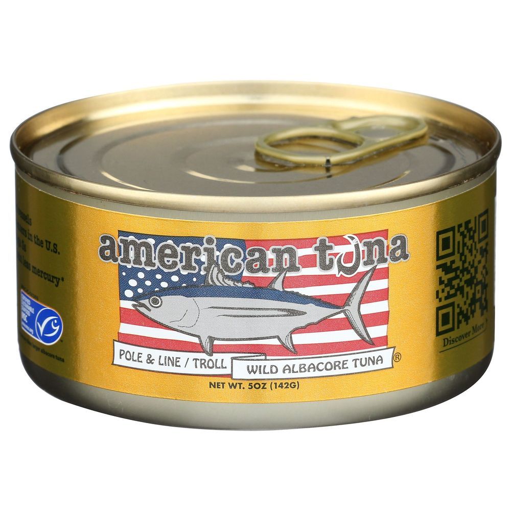 American Tuna Wild Albacore Tuna With Salt, 5 Ounce -- 12 Per Case