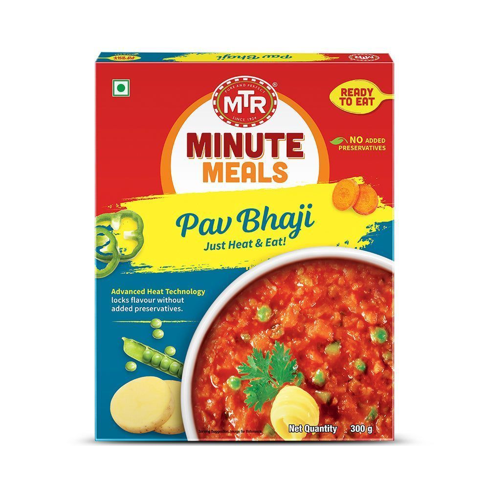 Mtr Ready To Eat Minute Meals Pav Bhaji, 10.5 Ounce -- 20 Per Case