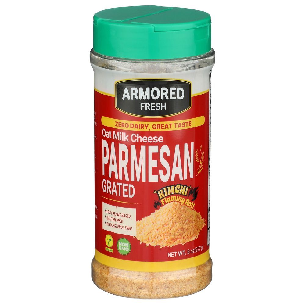 Armored Fresh Oat Milk Kimchi Grated Parmesan Cheese, 8 Ounce -- 12 Per Case