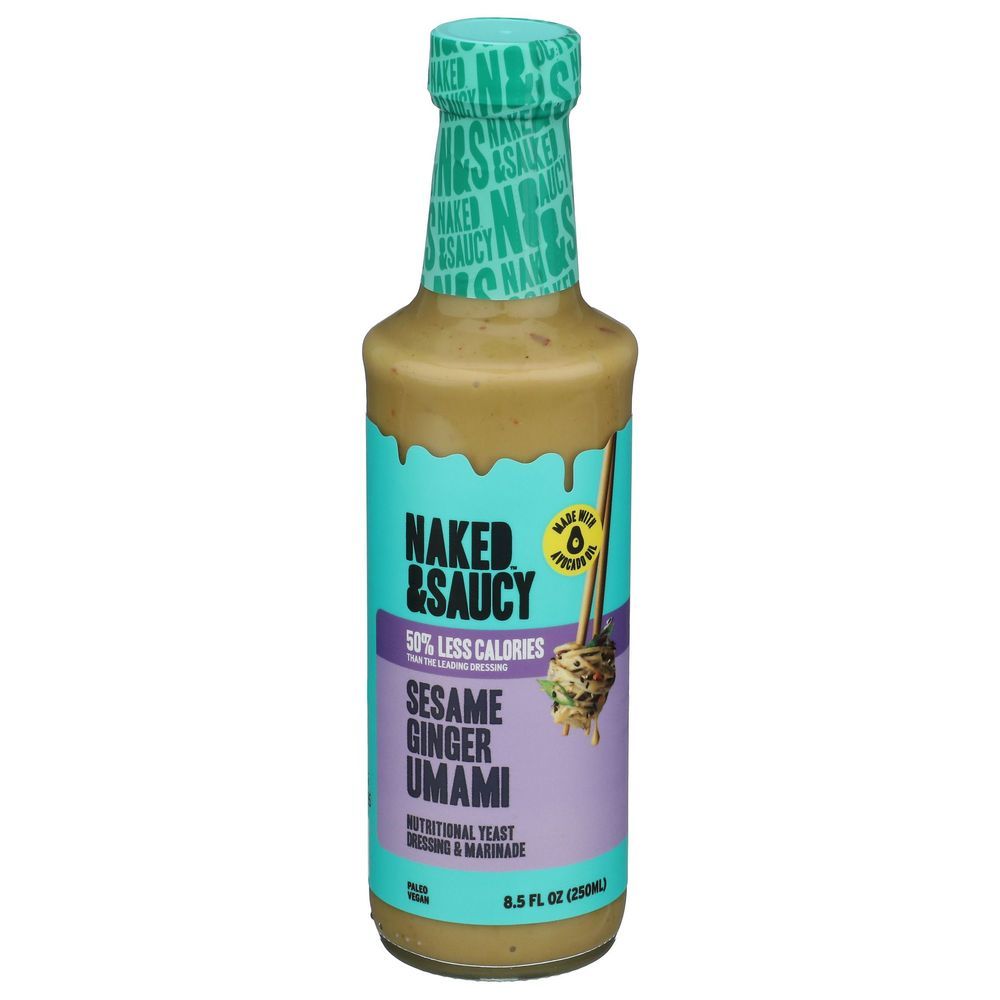Naked And Saucy Sesame Ginger Umami Dressing, 8.5 Fluid Ounce -- 6 Per Case