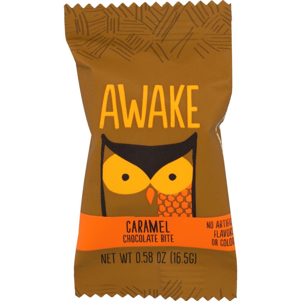 Awake Caramel Chocolate Bite, 0.48 Ounce -- 50 Per Case