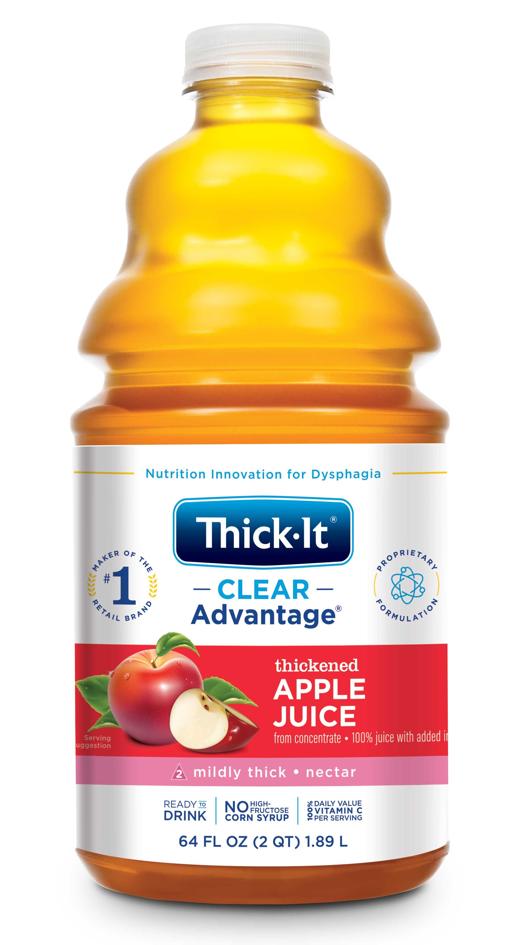 Thick-it Aquacare H2o Thickened Apple Juice Beverage, 0.5 Gallon -- 4 Per Case