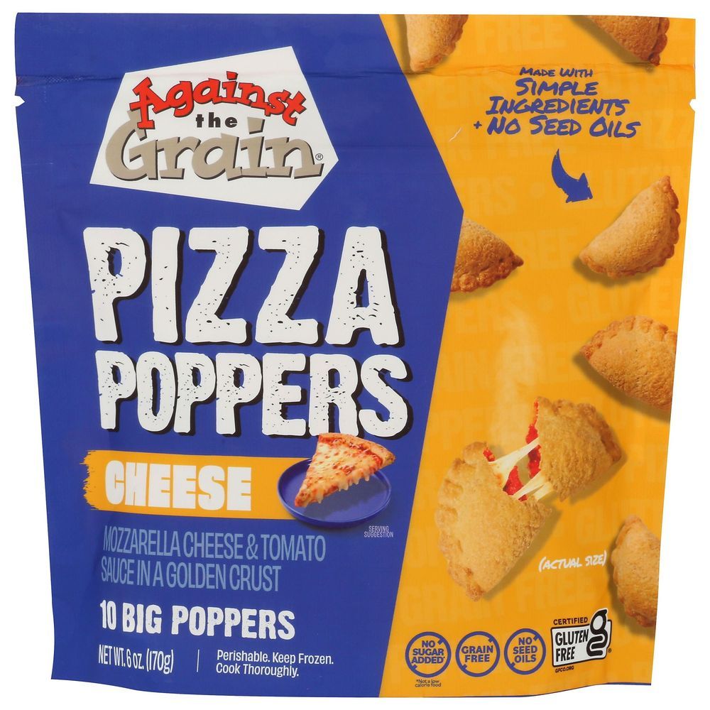 Against The Grain Cheese Pizza Poppers, 6 Ounce -- 6 Per Case