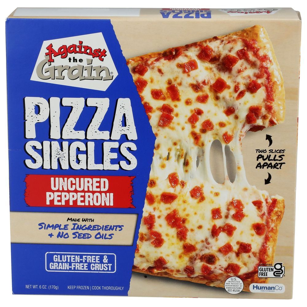 Against The Grain Uncured Pepperoni Pizza Singles, 6 Ounce -- 8 Per Case