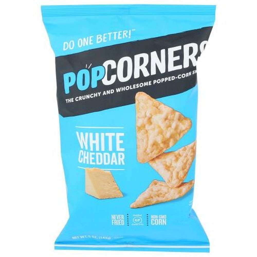 Popcorners White Cheddar Flavored Popped Corn Snacks, 5 Ounce -- 12 Per Case