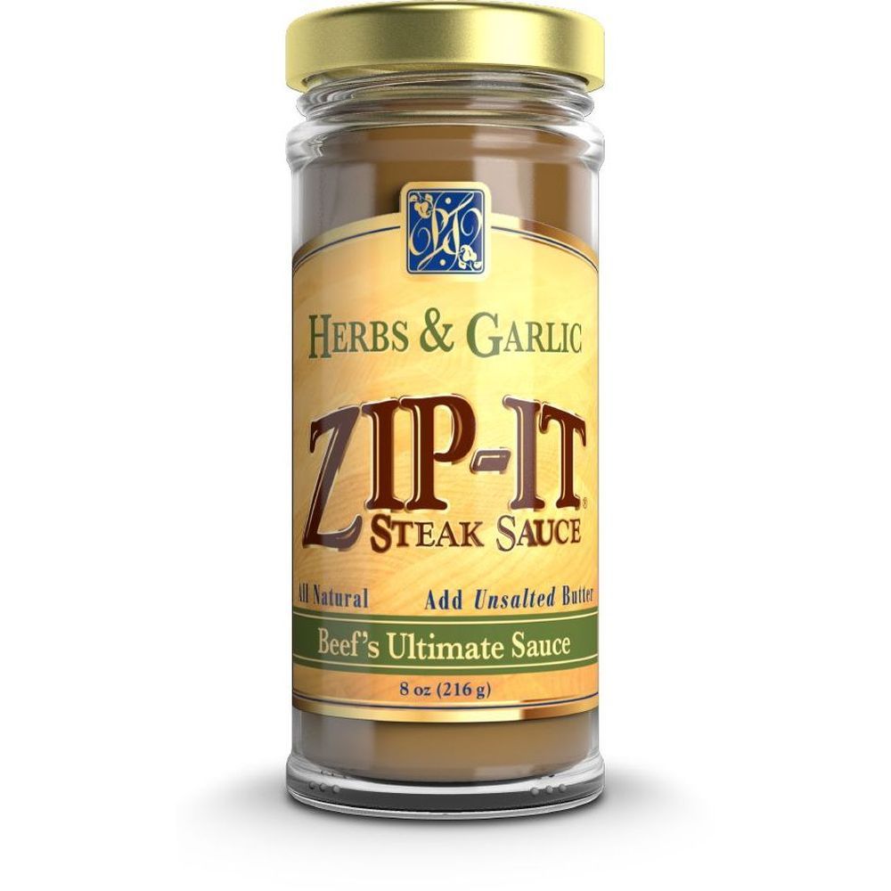 Zip It Herb And Garlic Steak Sauce, 8 Ounce -- 6 Per Case