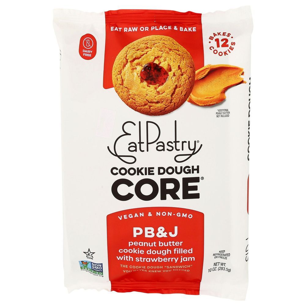 Eatpastry Core Peanut Butter Cookie Dough With Strawberry Jam, 10 Ounce -- 6 Per Case