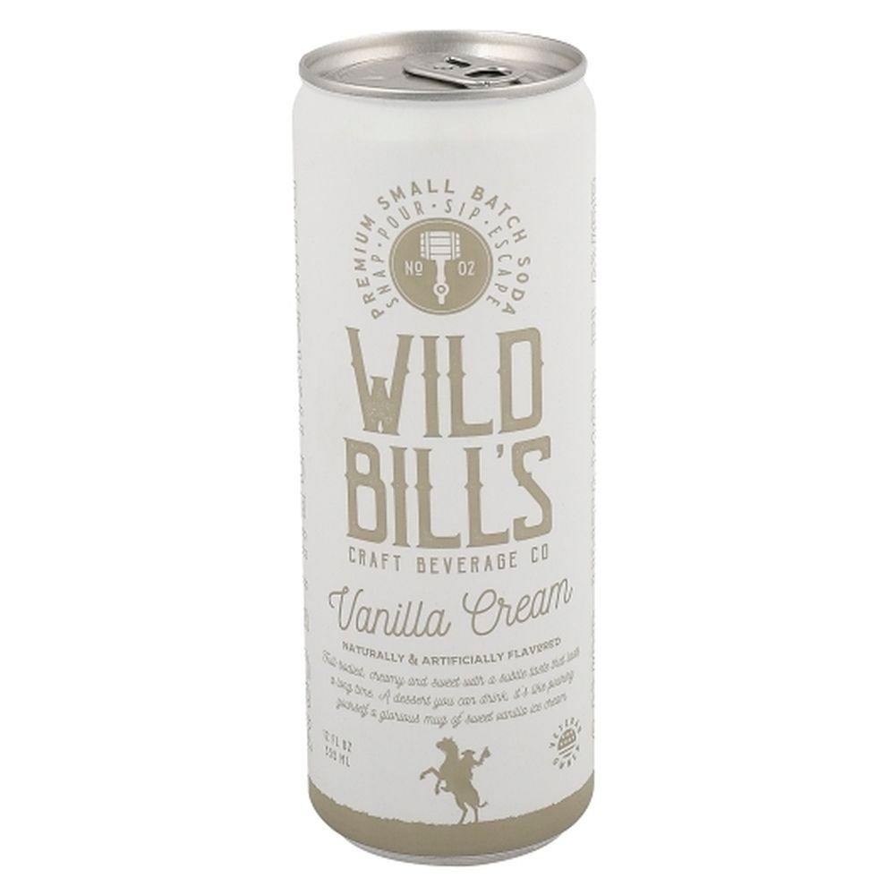 Wild Bill's Vanilla Cream Craft Soda, 48 Ounce -- 6 Per Case