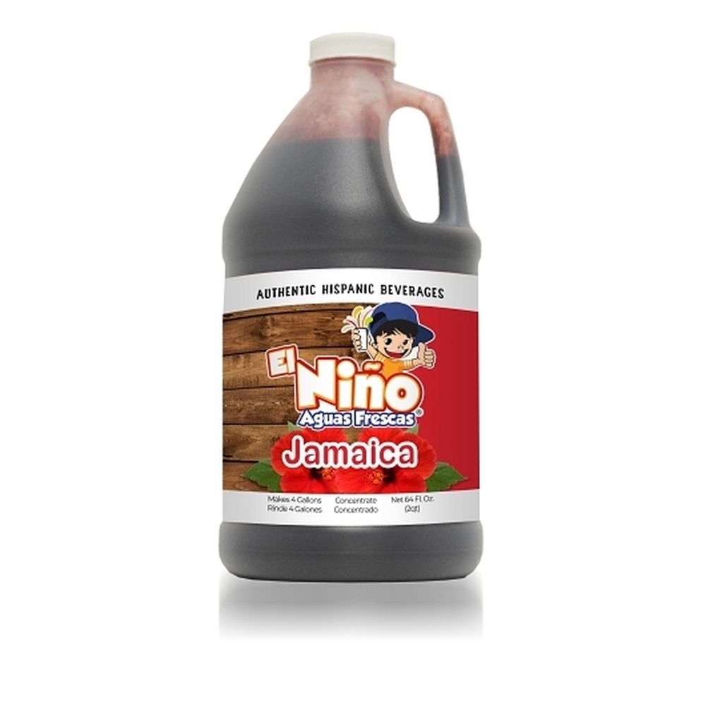 El Nino Aguas Frescas Jamaica Hispanic Beverage, 0.5 Gallon -- 6 Per Case