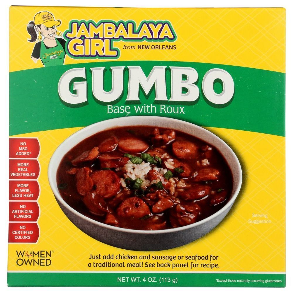 Jambalaya Girl Gumbo Base With Roux, 4 Ounce -- 12 Per Case