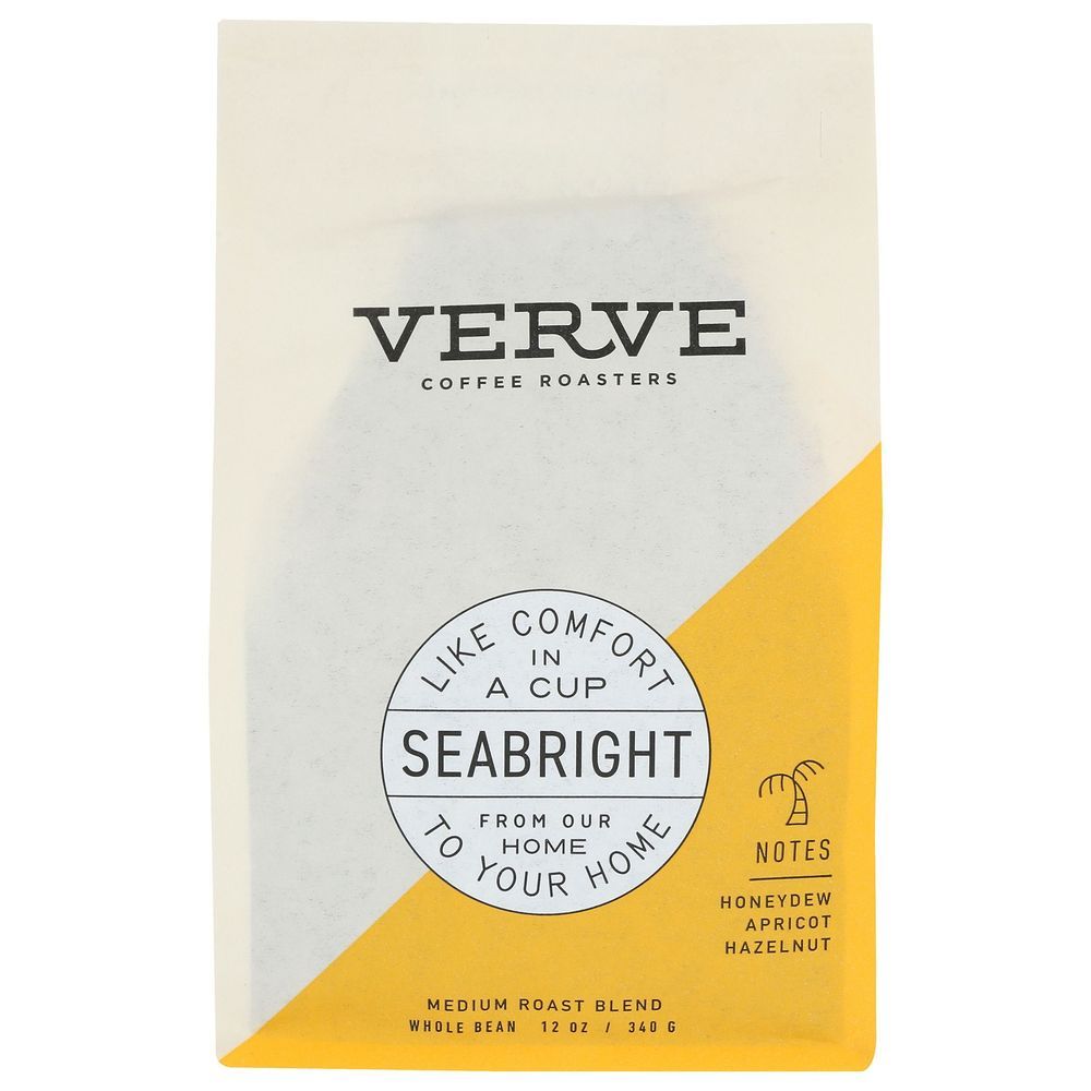 Verve Coffee Roasters Seabright House Blend Whole Bean Coffee, 12 Ounce -- 6 Per Case