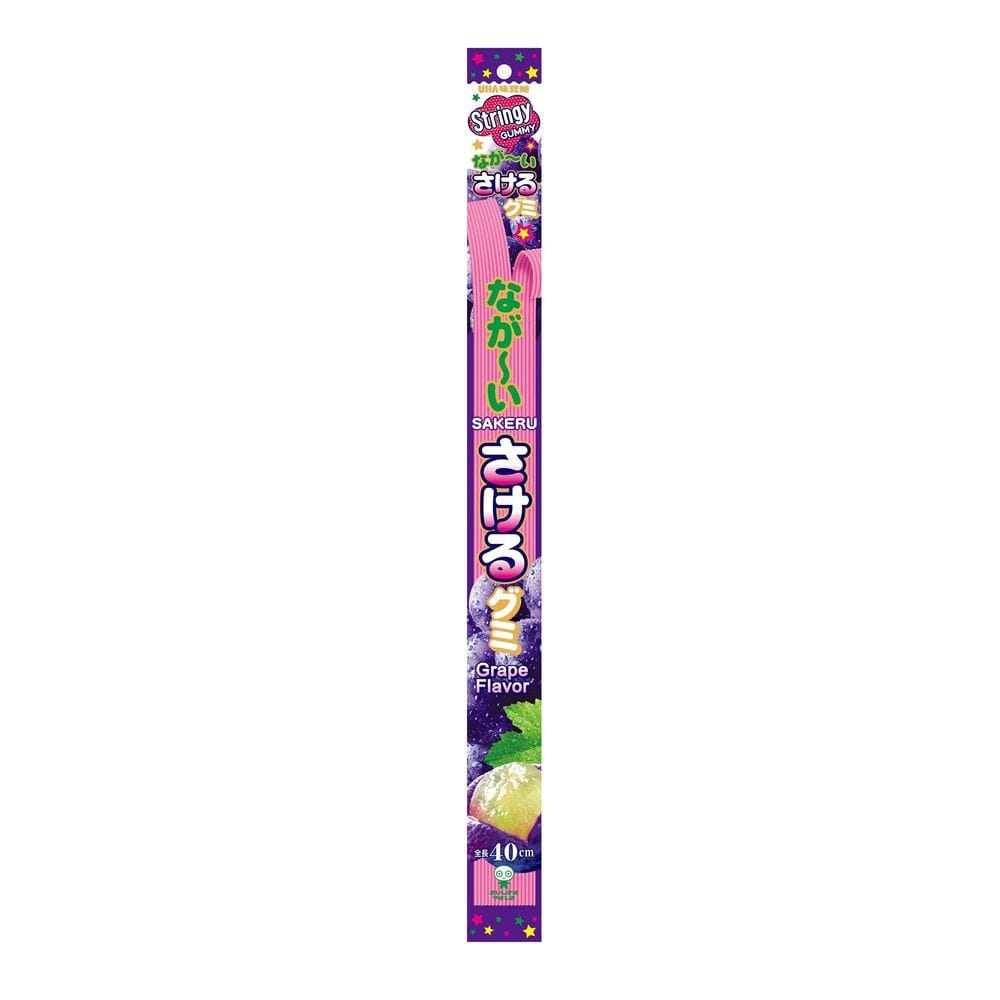 Uha Mikakuto Sakeru Grape Gummy Candy, 1.16 Ounce -- 10 Per Case