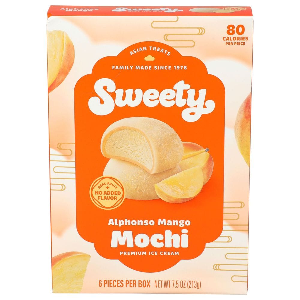 Sweety Alphonso Mango Mochi Ice Cream, 7.5 Ounce -- 6 Per Case