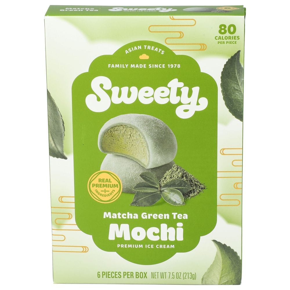 Sweety Matcha Green Tea Mochi Ice Cream, 7.5 Ounce -- 6 Per Case