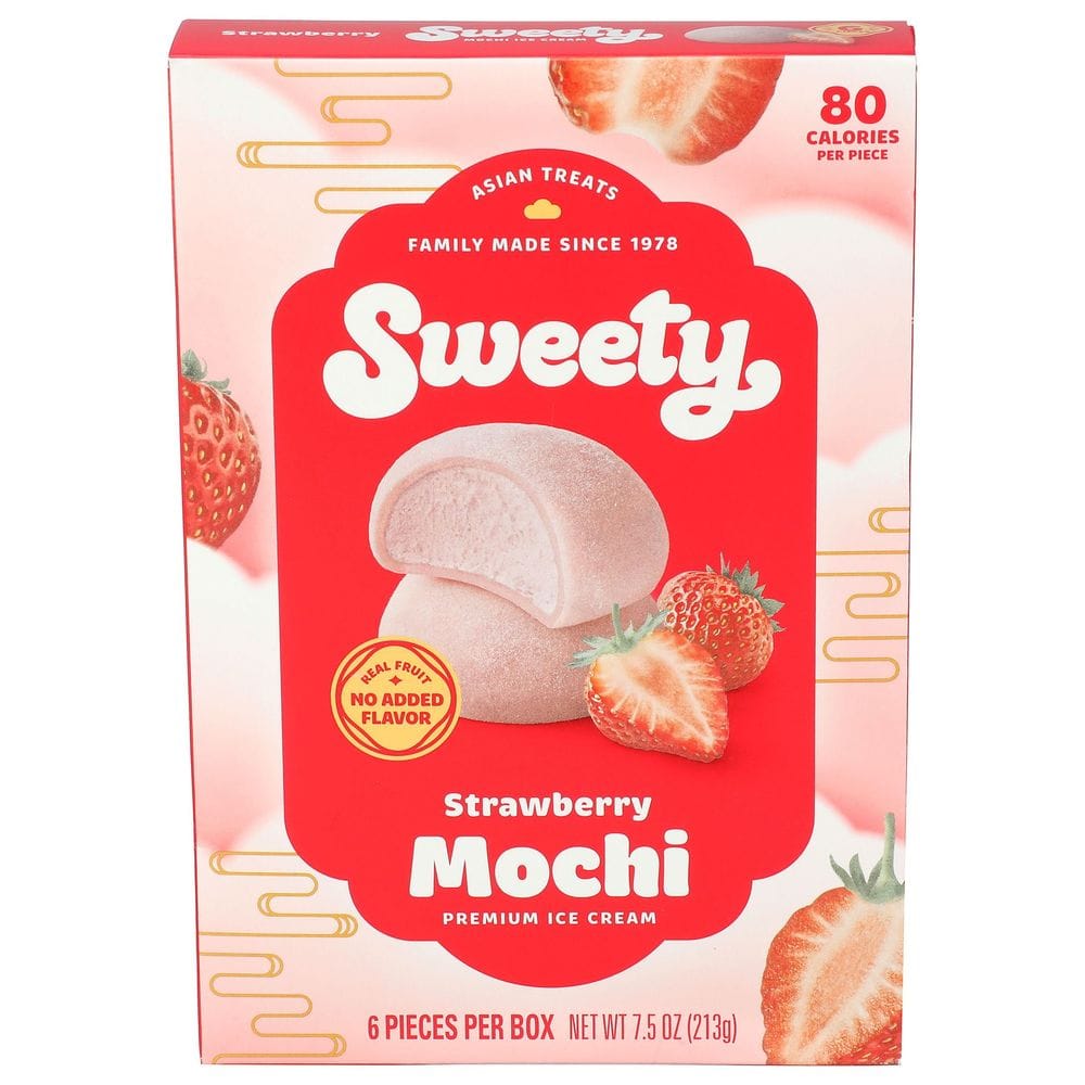 Sweety Strawberry Mochi Ice Cream, 7.5 Ounce -- 6 Per Case