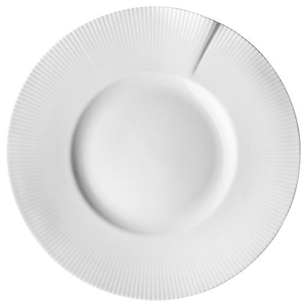 Pillivuyt Canopee Porcelain 11.5 Inch Rim Plate, 3 Count