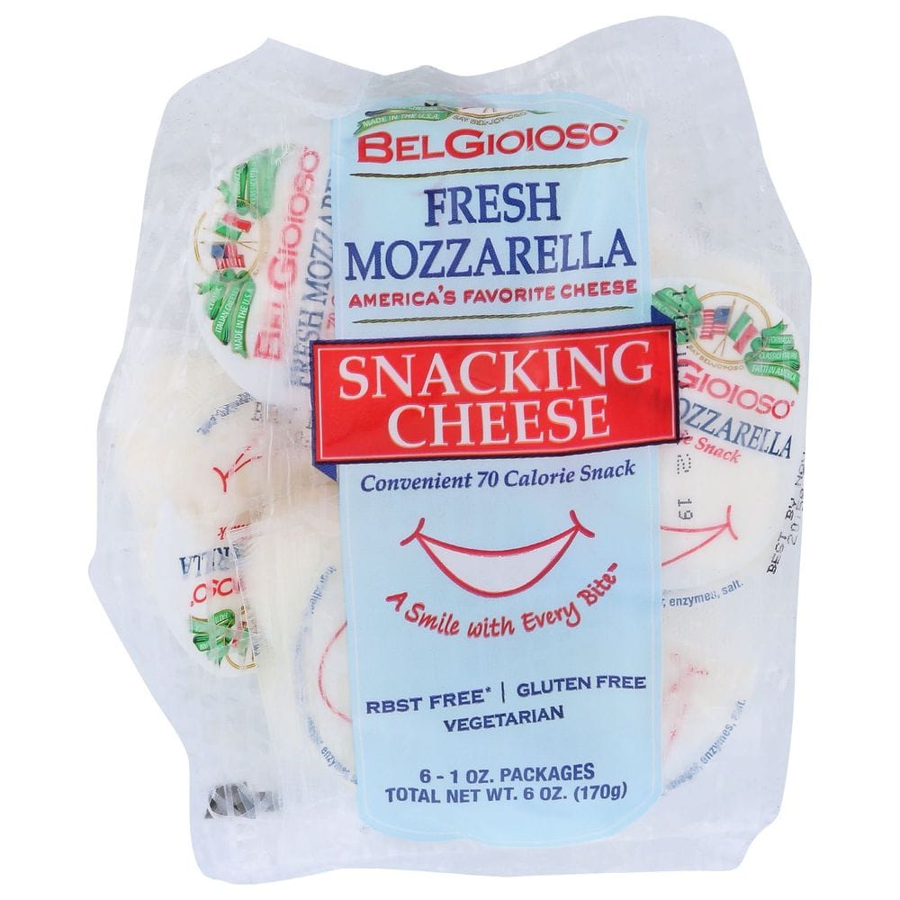 Belgioioso Fresh Mozzarella Snacking Cheese, 6 Ounce -- 10 Per Case
