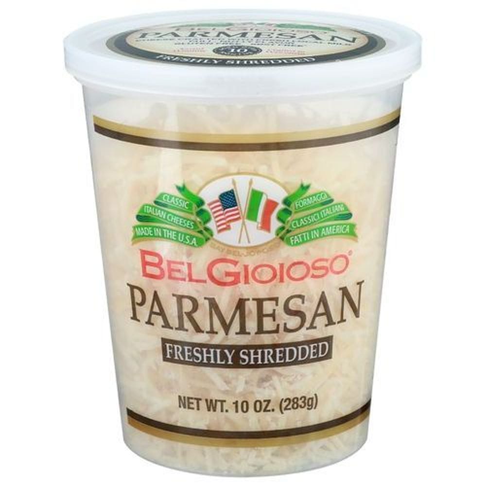 Belgioioso Freshly Shredded Parmesan Cheese, 10 Ounce Cup -- 6 Per Case