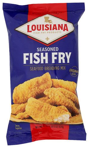 Louisiana Fish Fry Seasoned Crispy Seafood Breading Mix, Family Pack, 22 Ounce -- 12 Per Case