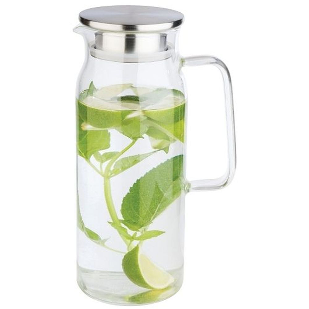 Aps Glass Carafe With Strainer, 50.75 Ounce Capacity