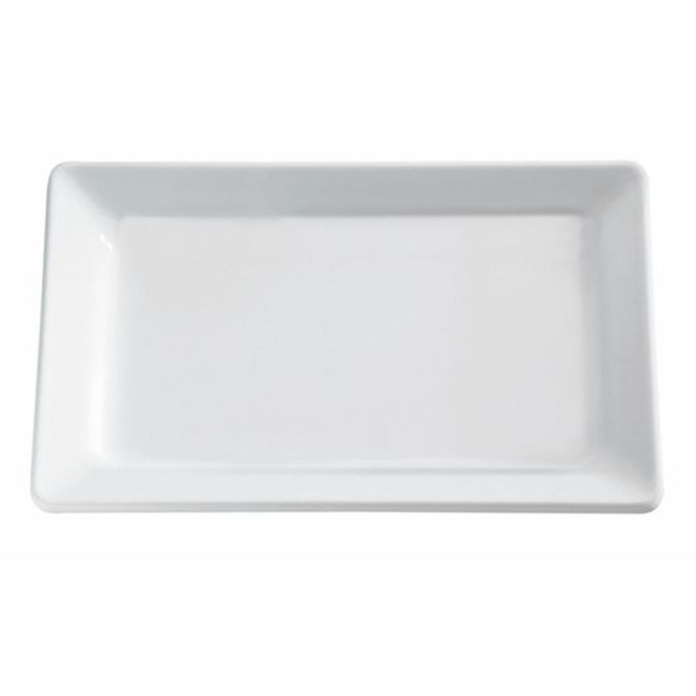 Aps Melamine White Serveware Tray, 23 5/8 X 15.75 X 1/25 Inch