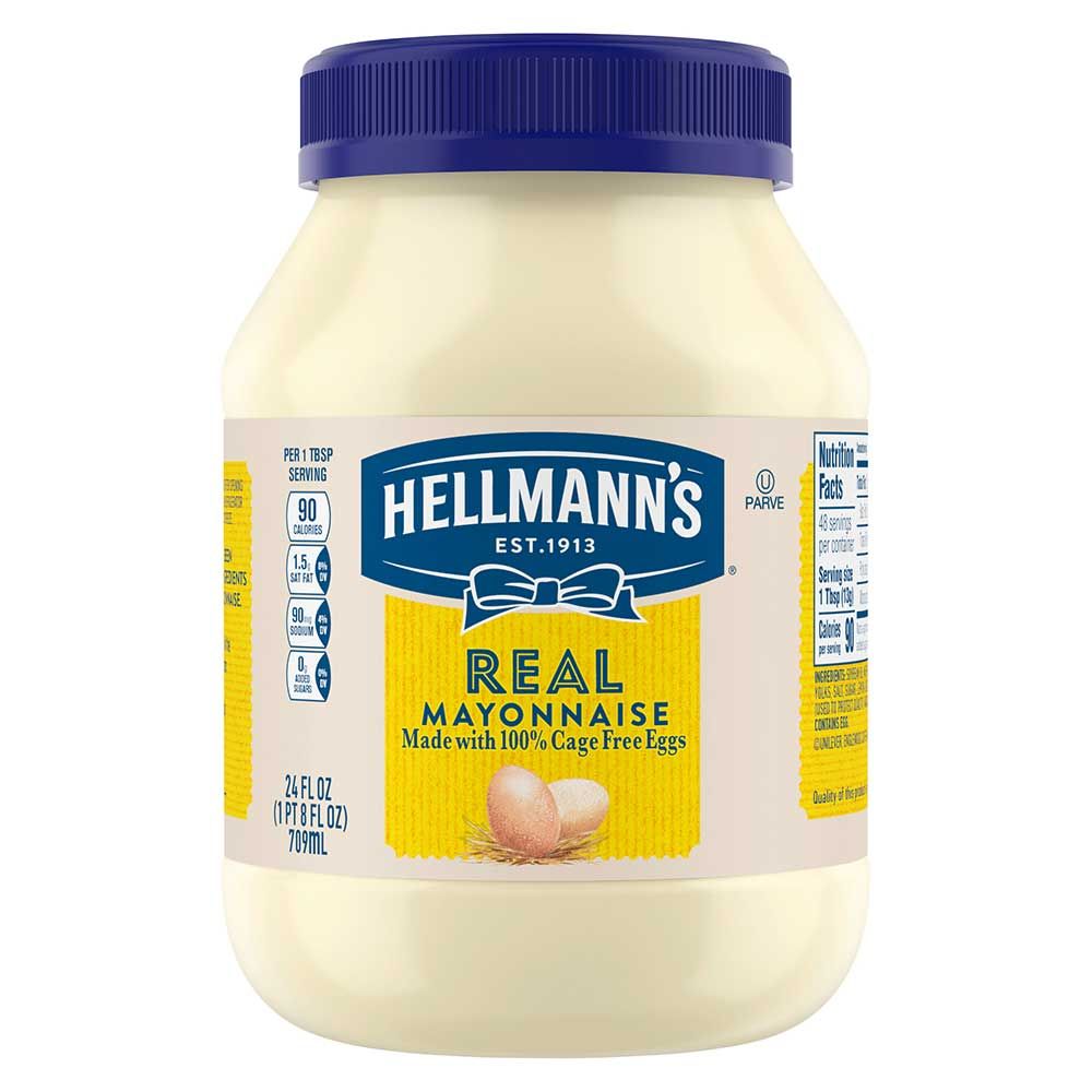 Hellmanns Real Mayonnaise, 24 Fluid Ounce -- 6 Per Case