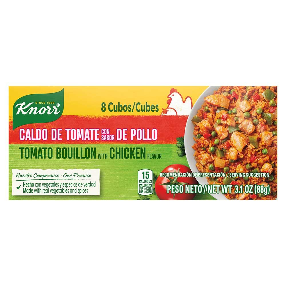 Knorr Chicken Flavor Tomato Bouillon Cubes, 3.1 Ounce -- 24 Per Case